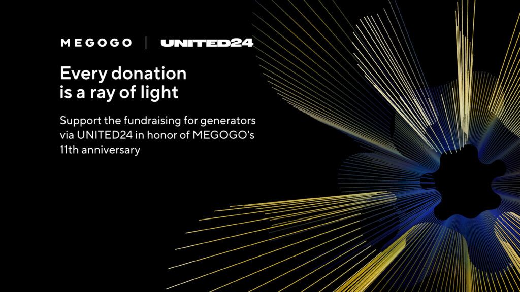 MEGOGO Partners with UNITED24, Launching a Fundraiser for Generators