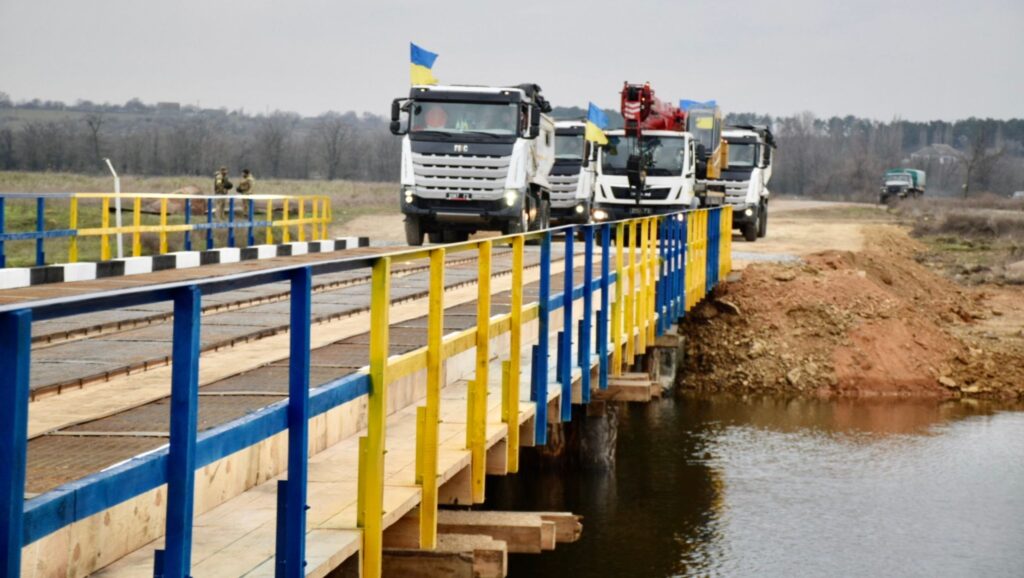 Temporary Bridges Have Been Built in Liberated Mykolaiv Oblast